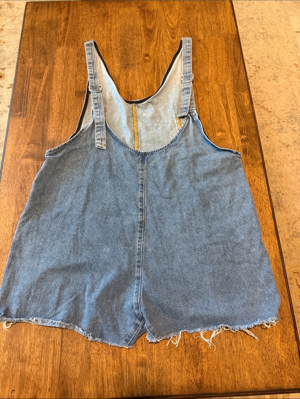 Blue Tides Denim Overalls Romper Size L